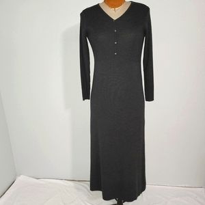 Eddie Bauer gray knit maxi  Sz S Tall